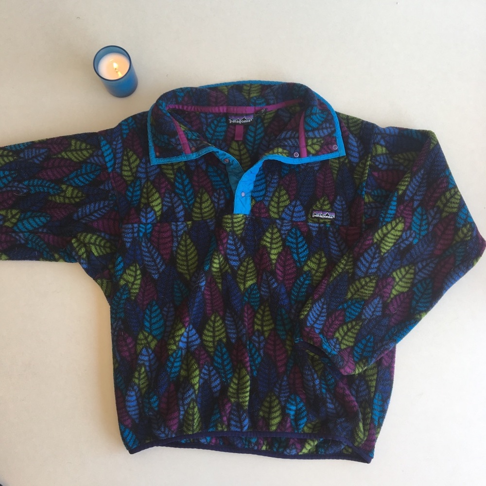 Patagonia | Synchilla Snap T • Vintage Leaf Print